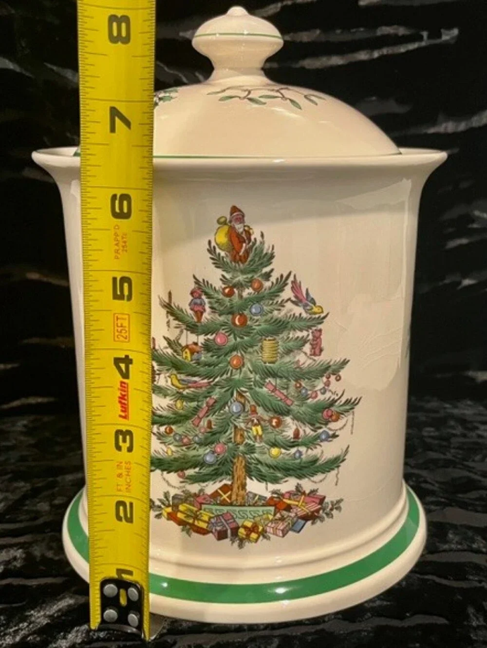 Vintage 1978 Spode Christmas Tree Large Canister/Cookie Jar - S3324-C - England